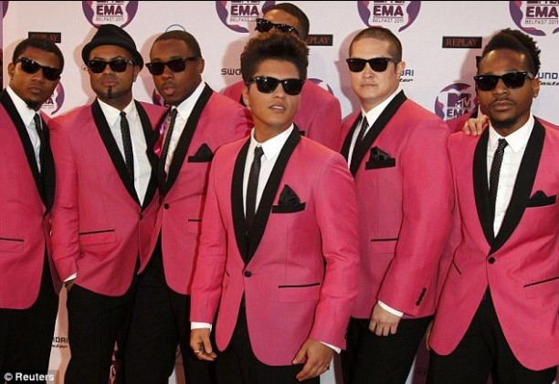 Bruno Mars at the MTV Europe Music Awards
