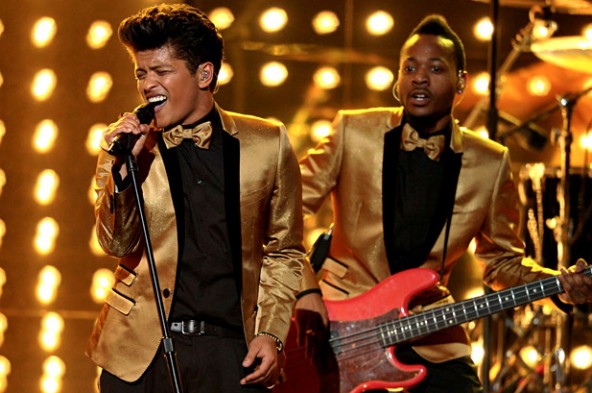 Bruno Mars Performing at the 2012 Grammys