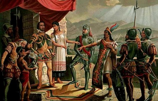 Hernan Cortes & Montezuma