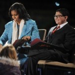 Rodriguez Helps the Obamas Light the National Christmas Tree