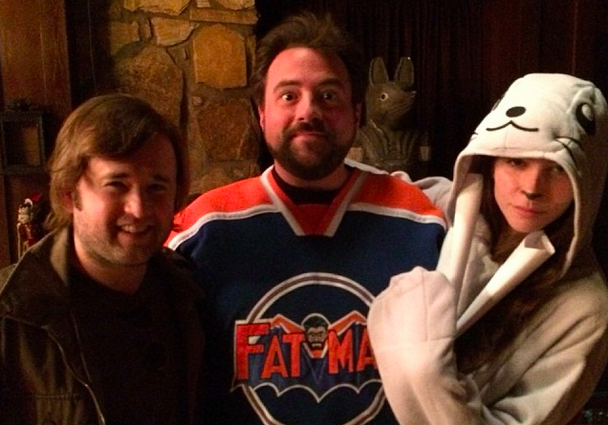 Haley Joel Osment, Kevin Smith and Genesis Rodriguez, Tusk