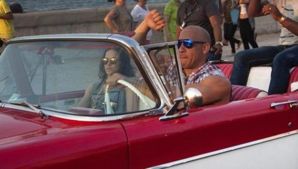 Fast 8's Michelle Rodriguez & Vin Diesel