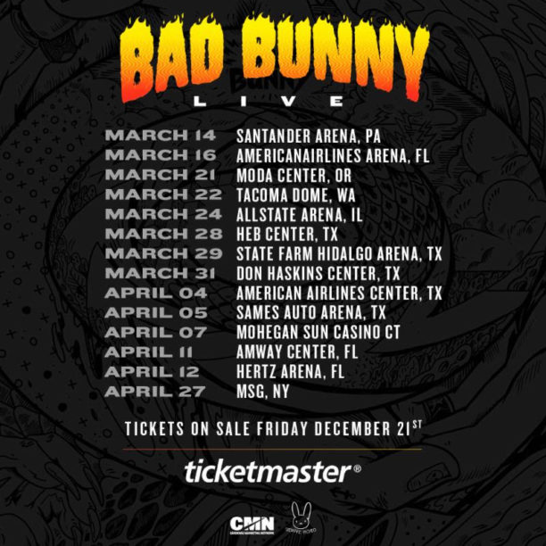 Bad Bunny Tour Dates